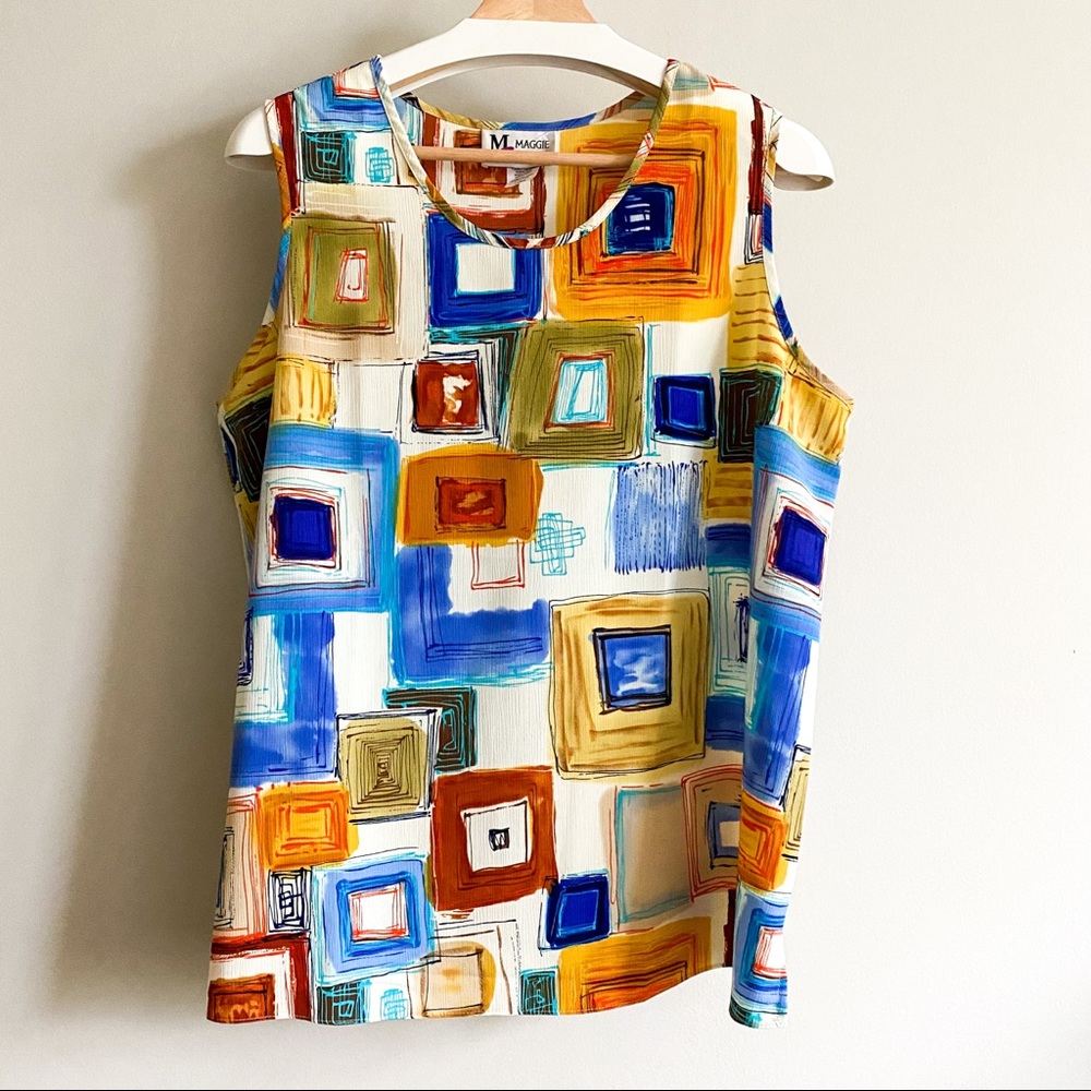 VINTAGE Maggie Sweet Funky Sleeveless Top